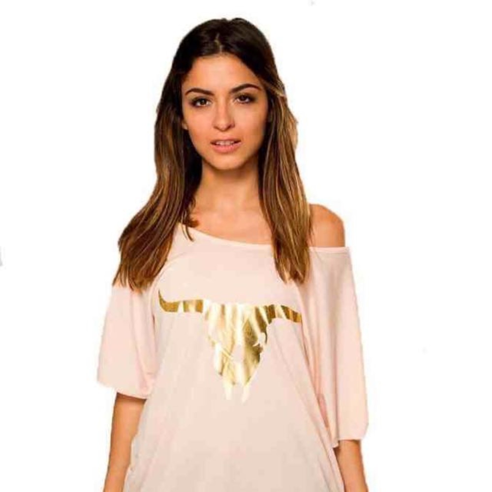 Southward Apparel Gold Long Horn Tee